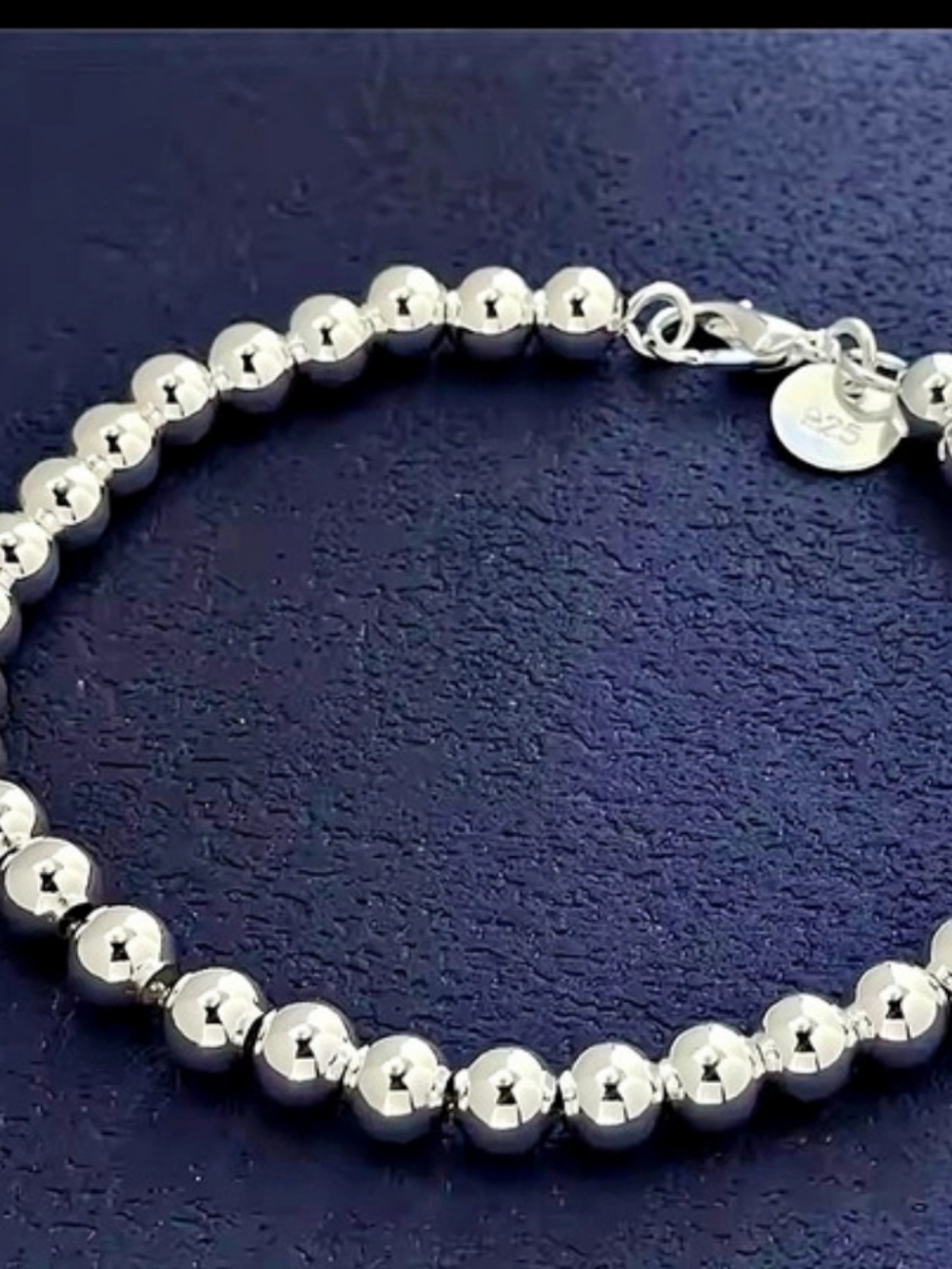 Silver Beaded Bracelet